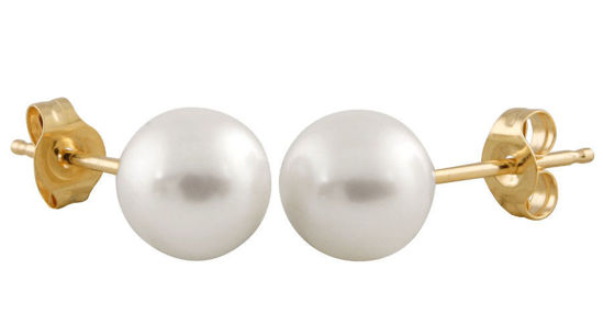Image sur Boucles d'oreilles perle d'eau douce 5.5mm