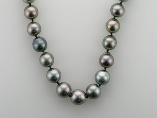 Image sur Collier de perles noires de Tahiti 19''
