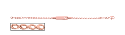 Image de Bracelet avec plaque en or rose