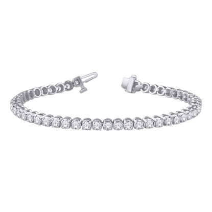 Image de Bracelet tennis en or blanc 10KT avec 1 ct total de diamants