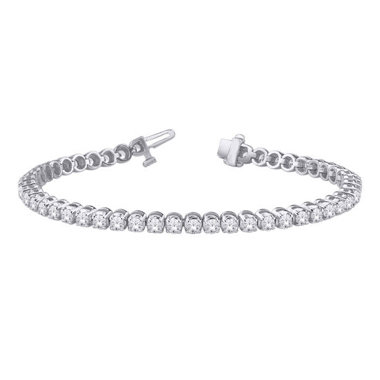 Image sur Bracelet tennis en or blanc 10KT avec 2 ct total de diamants