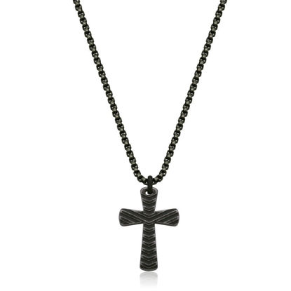 Image de Collier croix en acier inoxydable T3XE240424 de la Collection Steelx