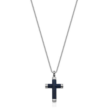 Image de Collier croix en acier inoxydable T3XD700124 de la Collection Steelx