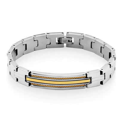 Image de Bracelet en acier inoxydable 2 tons T1XG780185 de la Collection Steelx