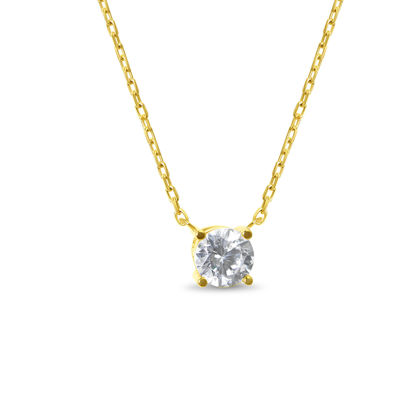 Image de Collier en or jaune avec zircon