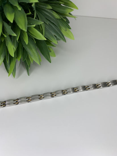 Image sur Bracelet semi-rigide en acier inoxydable 7 1/4" - BA481
