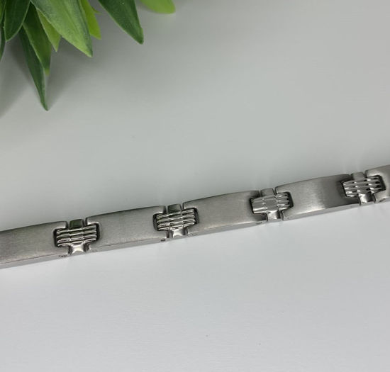 Image sur Bracelet semi-rigide en acier inoxydable 8" - BA2