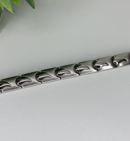 Image sur Bracelet semi-rigide en acier inoxydable 7 1/2" - BA611