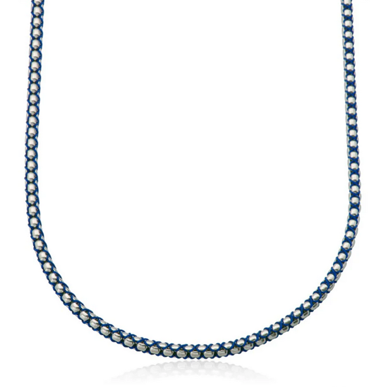 Image sur Chaîne en acier inoxydable avec tissage bleu T0XC270124 de la Collection Steelx