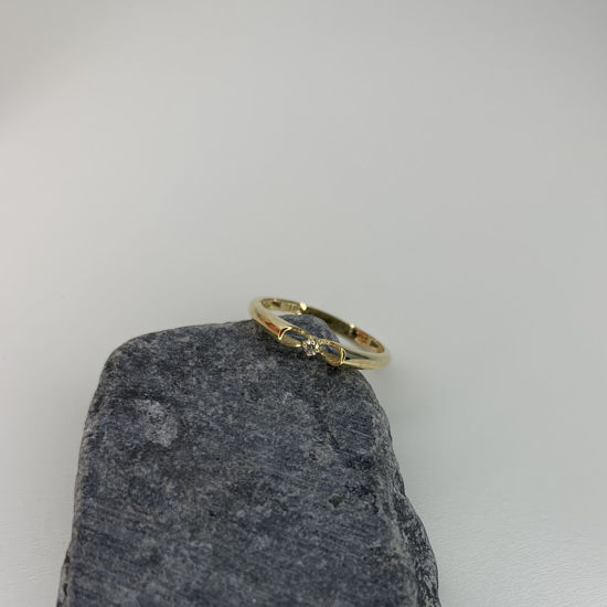 Image sur Bague en or jaune 10KT avec un diamant